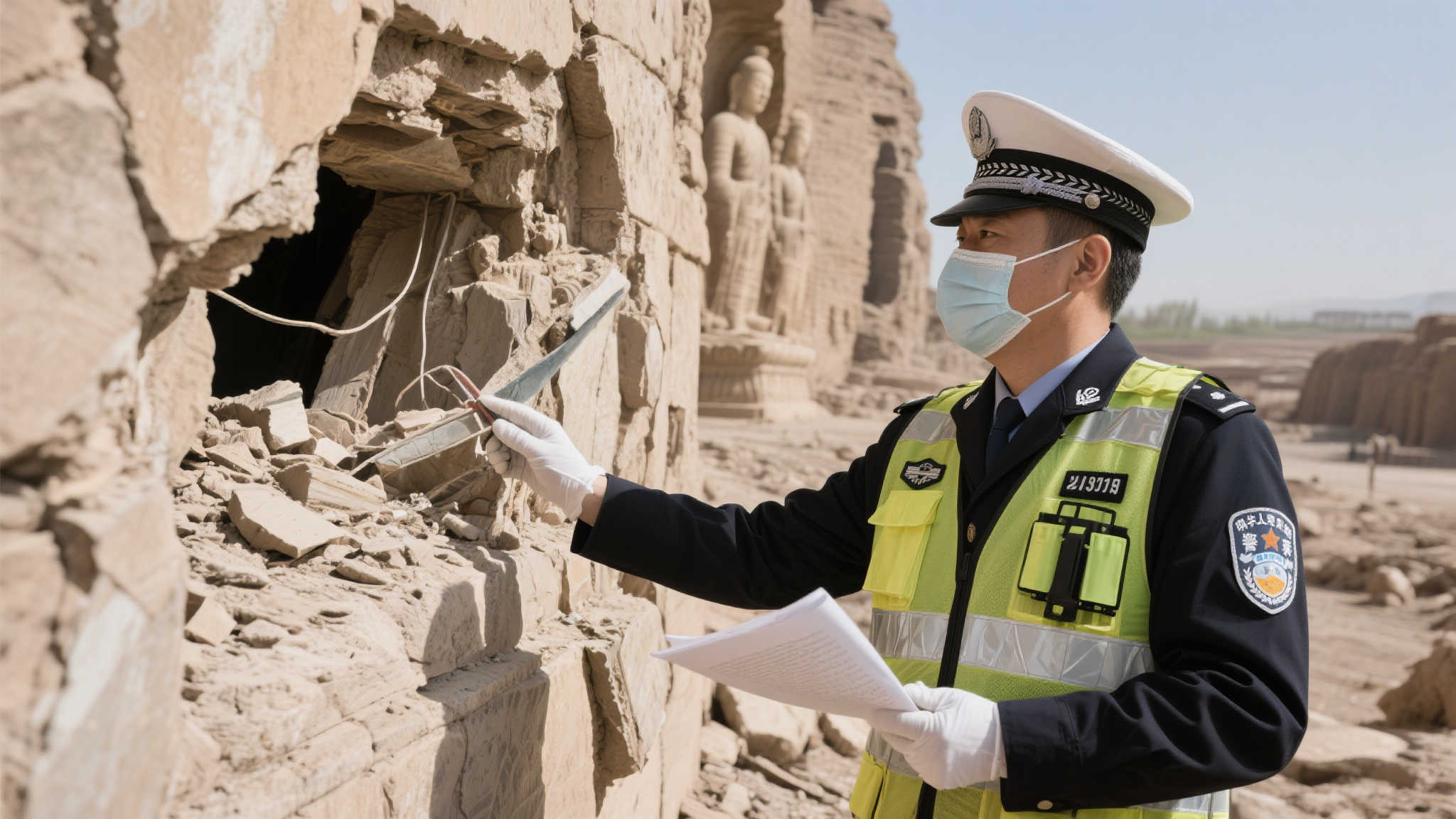 尼科壁画遭毁，毕包承诺全力加速修复